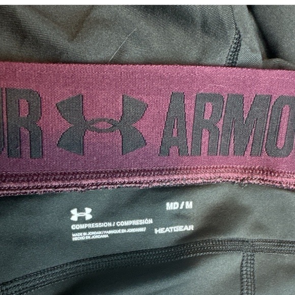 Under Armour Black, Purple and Red Compression Leggings - Picture 2 of 4